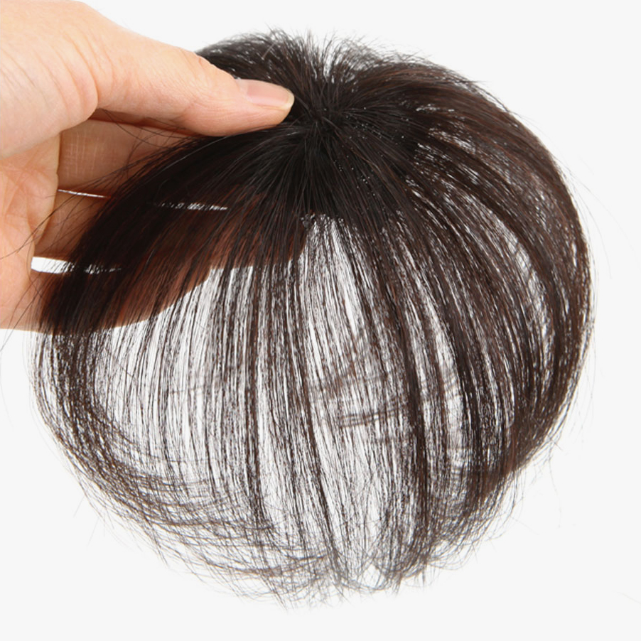 <b>[W2018]</b> Human hair 100% One pin volume cover hair pong crown part wig